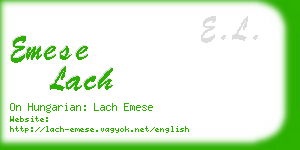 emese lach business card